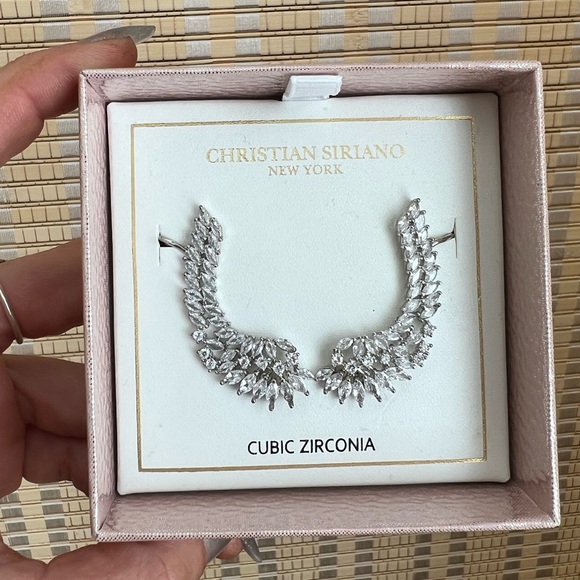 Christian Siriano Jewelry Christian Siriano Gilded Cz Silver Ear